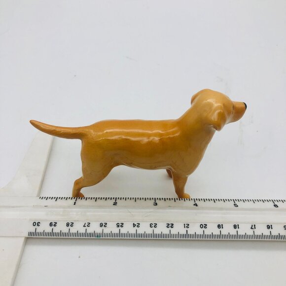 Vtg Beswick Golden Yellow Labrador Retriever Dog Figurine Porcelain England - Picture 9 of 10